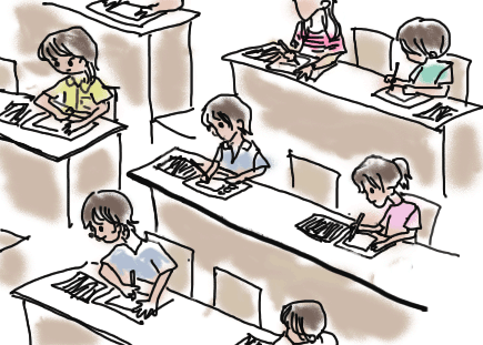 試験会場の様子